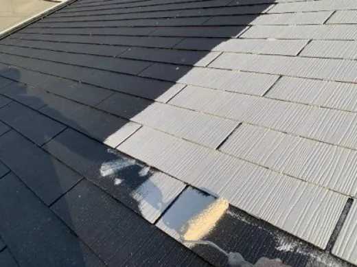 屋根塗装 - 下塗り２回目