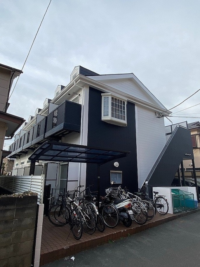藤沢市　アパート　屋根・外壁塗装工事