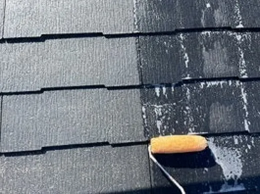 屋根塗装 - 下塗り１回目