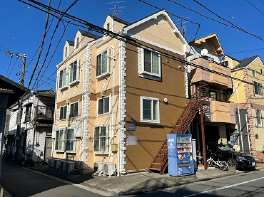 横浜市鶴見区　Ｆアパート　屋根・外壁塗装工事