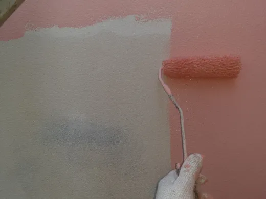 外壁塗装 - 中塗り
