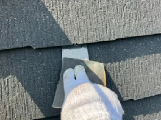屋根塗装 - 板金部　ケレン
