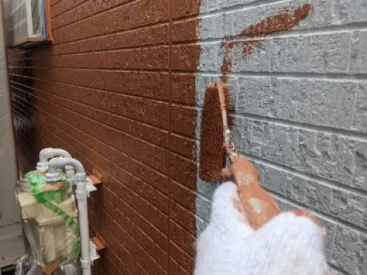 外壁塗装 - 中塗り