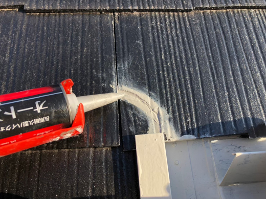 屋根塗装 - スレート補修