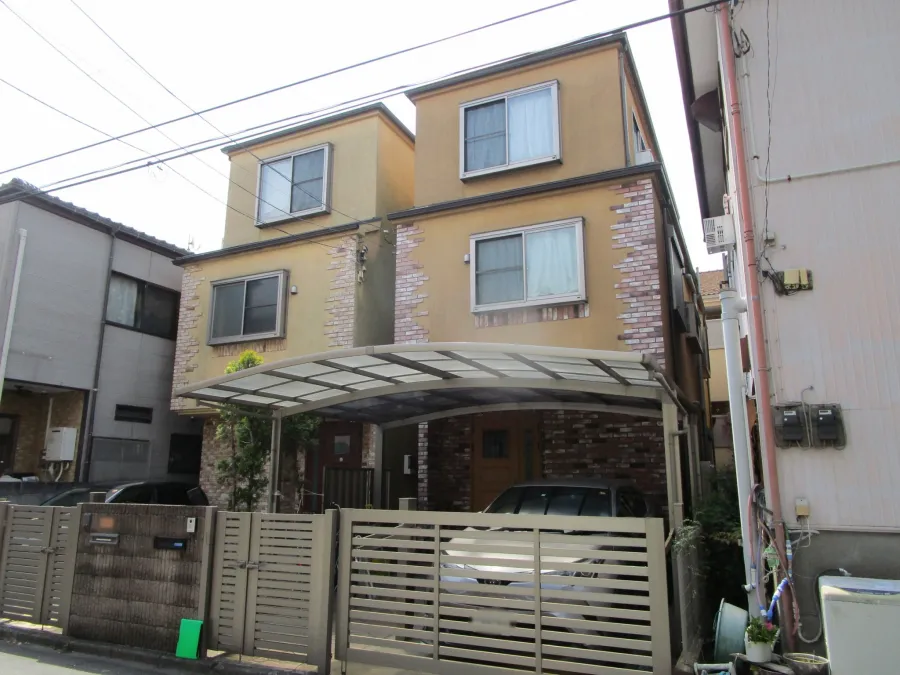 川崎市中原区　T様・M様邸　2連棟　屋根カバー・外壁塗装工事