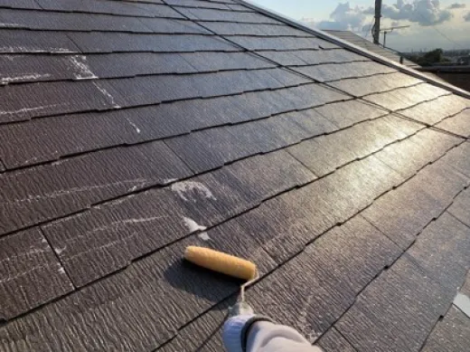 屋根塗装 - 下塗り回目