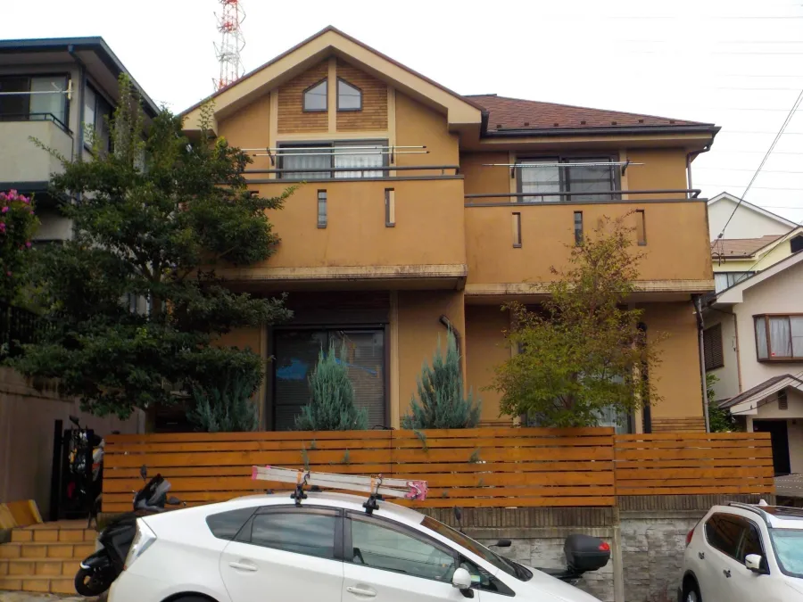 横浜市青葉区　Ｋ様邸　外壁塗装工事：上品なホワイト系のカラーへイメージチェンジ