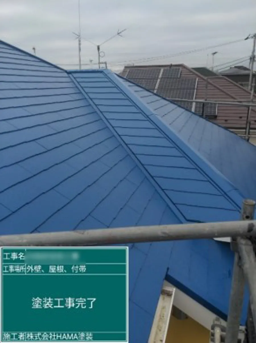 横浜市青葉区　K様邸　屋根・外壁塗装工事：アクセントカラーが引き立つ外観へ