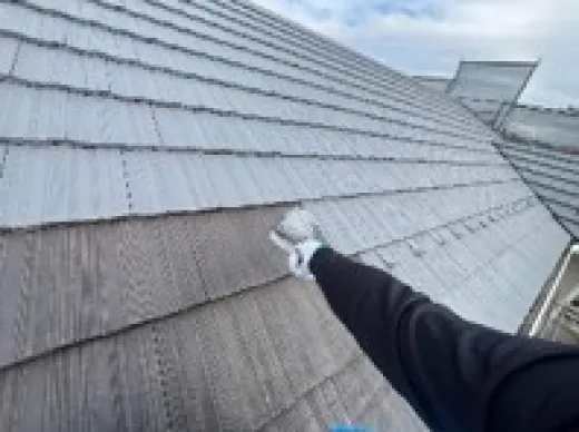 屋根塗装 - 中塗り