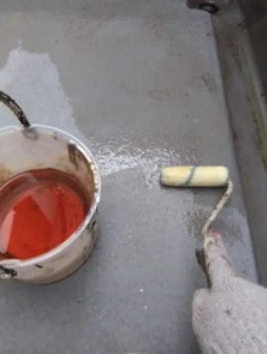 ベランダFRP防水 - プライマー塗布