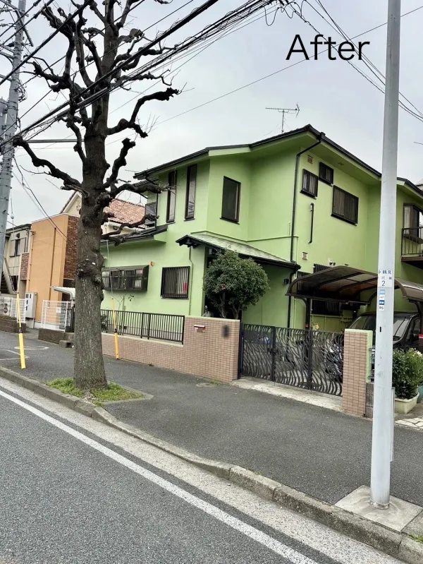 横浜市鶴見区　K様　『外壁カラーのイメージを一新できました！』