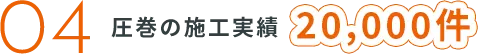 圧巻の施工実績10,000件