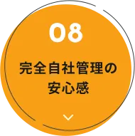 完全自社管理の安心感